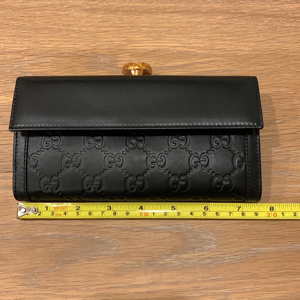 Gucci Guccissma leather logo wallet black - Picture 11 of 13